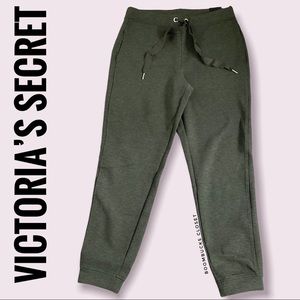 Victoria’s Secret Sport Soft Cotton Fleece Jogger Olive Green
